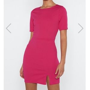 Hot pink Nasty Gal mini dress